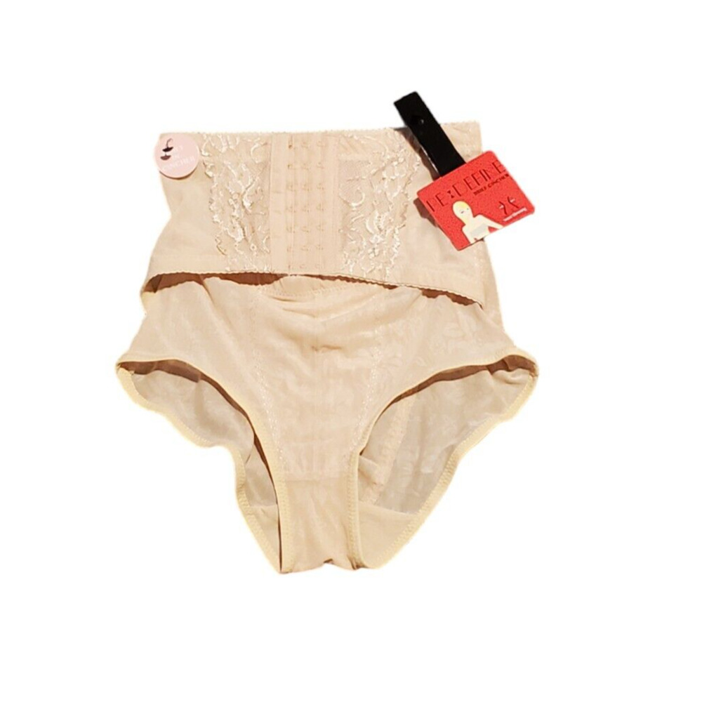 Re Define Brief High Waist Cincher Panty Girdle Shapewear Nude Women Size Medium
